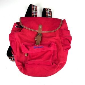 Robert Graham Backpack Red Designer Style Canvas Material